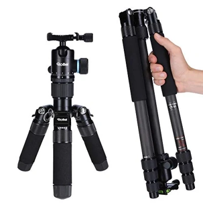 Obrázek Rollei Karbonový stativ CT 5C I 3 v 1 pro kameru, mini a monopod 157 cm max. výška, 43 rozměr balení, makro funkce, panoramatická kulová hlava