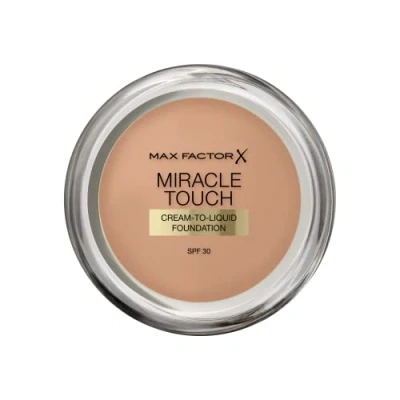 Obrázek MAX FACTOR Miracle Touch Foundation Lightweight Cream To Liquid Formula SPF 30 &amp; kyselina hyaluronová 80 bronz