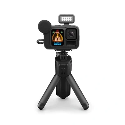 Obrázek GoPro HERO13 Black Creator Edition enthält Black, Volta (Batteriegriff, Stativ, Fernbedienung), Media Mod, Light Enduro Akku, magnetische Verriegelungshalterung und Tragetasche