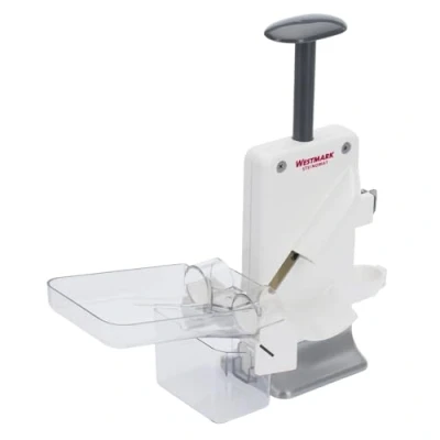Obrázek Westmark cherry double stoner a slivkový stoner, kombinovaný extra rychlý: pro 2 třešně najednou, výška: 32,5 cm, plast / nerez hliník, Steinomat, bílá stříbrná, 40602260