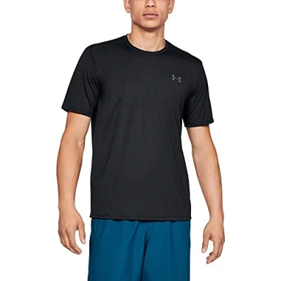 Obrázek Under Armour Pánské Ua Siro Short Sleeve ultra měkké sportovní tričko, krátké rukávy a rychleschnoucí tréninkové tričko s úzkým střihem, černá, m