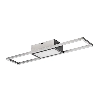 Obrázek LED stropní svítidlo Reality Leuchten Rigido R67172107, kov nikl matný, vč. 22 W LED, dálkové ovládání, stmívač, změna barvy