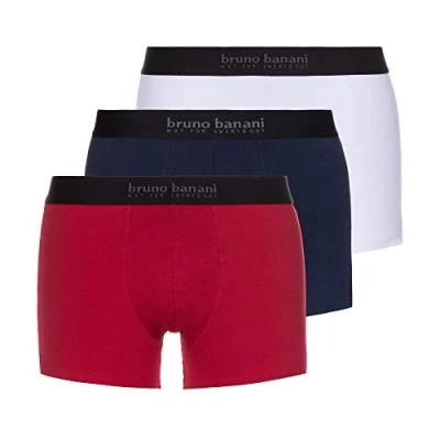 Obrázek Bruno Banani 3 PACK Boxerky, Muži, Velikost: Medium, Rot/blau/weiß