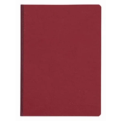 Obrázek Clairefontaine 795422C Poznámkový blok / sešit AgeBag DIN A5 14,8 x 21 cm, s plátěnou strukturou, čtverečkovaný 96 listů, červený, 1 kus