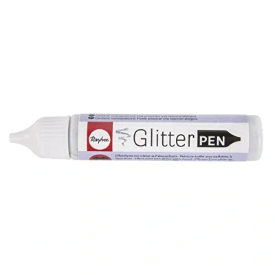 Obrázek Rayher 38892606 Glitter efekty, láhev 28 ml, stříbrná