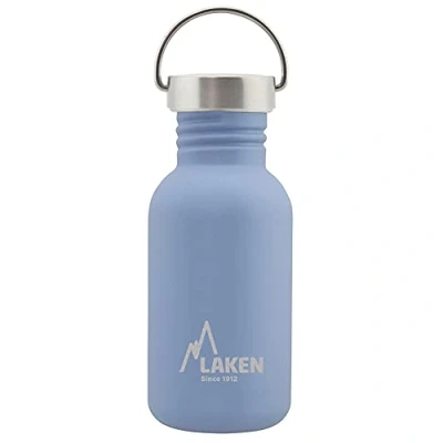 Obrázek Laken Láhev z ušlechtilé oceli Basic, široký otvor se šroubovacím uzávěrem oceli, bez BPA, 0,5 l, modrá