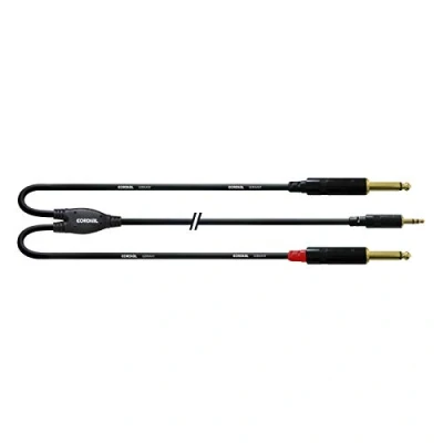 Obrázek CORDIAL kabel Y adaptér minijack stereo/2 Jack mono 6 m Essentials Mini /