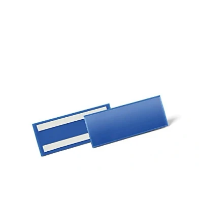 Obrázek Durable Samolepicí taška na etikety, pro etikety 1/2 A5 šířku (210 x 74 mm), balení à 50 kusů, tmavě modrá, 179407
