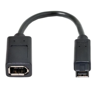 Obrázek CY IEEE 1394 6Pin Female to 1394b 9Pin Male Firewire 400 800 Cable 20 cm