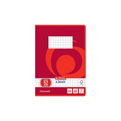 Obrázek Herlitz 285635 Oktavheft A6, 60 listů FSC Mix, vír 10 kusů