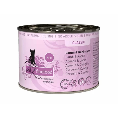 Obrázek Konzerva CATZ FINEFOOD s jehněčím a králičím masem 200g