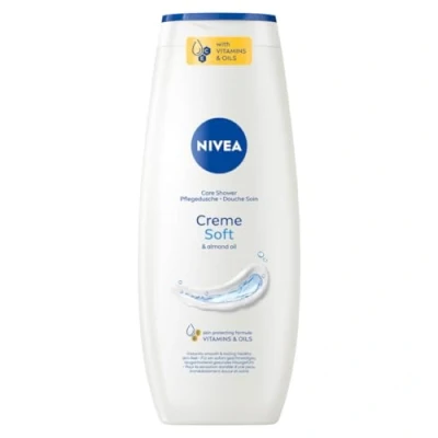 Obrázek NIVEA Creme Soft sprchový gel (500 ml), jemně vonící se sametově měkkou pěnou, hedvábná krémová sprcha s hodnotným mandlovým olejem