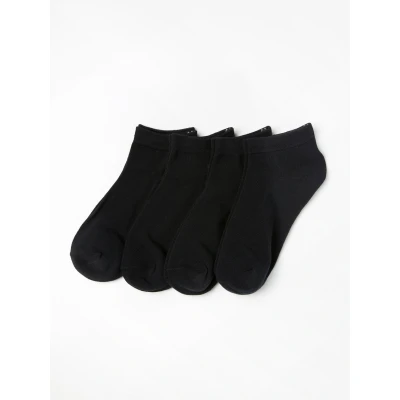 Obrázek Lindex Footies CUFF 4 PACK Ponožky, Ženy, Velikost: 36 38, Black