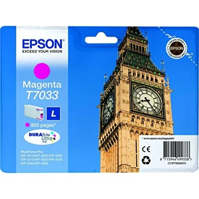 Obrázek Epson T7033 inkoustová kazeta Big Ben, balení purpurová, malá