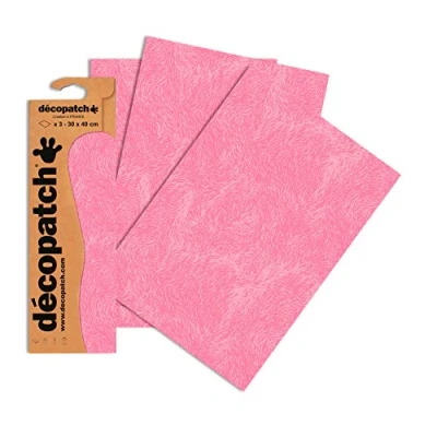 Obrázek Decopatch Papír č. 667 (růžová kožešina, 395 x 298 mm) balení 3 ks