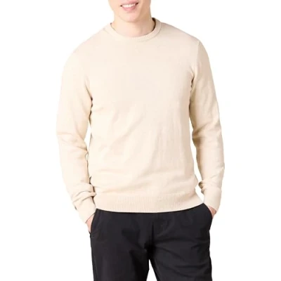 Obrázek Amazon Essentials Herren Pullover mit Rundhalsausschnitt (in Übergrößen erhältlich), Haferbeige Meliert, M