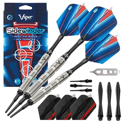 Obrázek Viper Šipky od GLD Products Sidewinder 21 3225 18, 80% wolframu, jemné rýhování, 18 g, stříbrná,