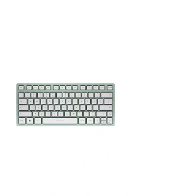 Obrázek CHERRY KW 7100 MINI BT, kompaktní multifunkční klávesnice se 3 Bluetooth kanály, rozložení EU (QWERTY), plochý design, vč. přepravní tašky, zelená Agave Green