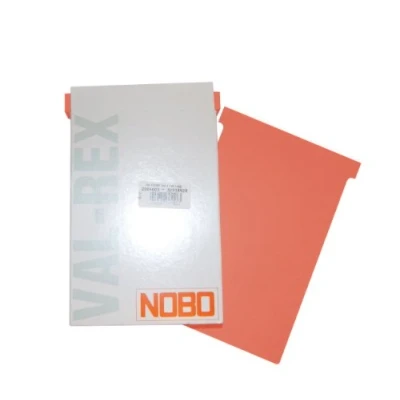 Obrázek Nobo Tabule na karty příslušenství T v blistru, velikost 3, 100 kusů, oranžová