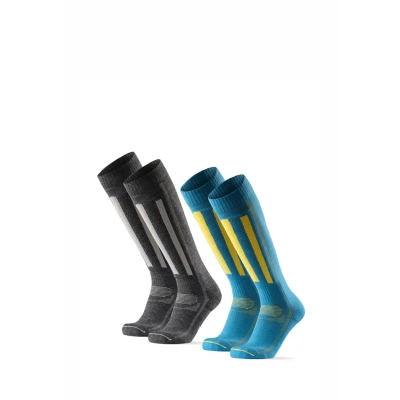 Obrázek Danish Endurance 2PACK Podkolenky, Velikost: 43 47, Mc xblue yellow xdark grey