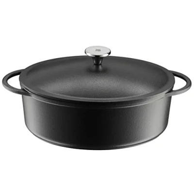 Obrázek WMF Pekáč indukční 30 x 23,5 cm, hrnec na dušení 5,0 l, zapékací forma, litina smaltovaná, vhodná do trouby