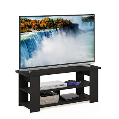 Obrázek Furinno JAYA Großer TV Schrank für bis zu 50 Zoll und Ablageflächen, holz, Espresso, 39.5 x 50.8 cm