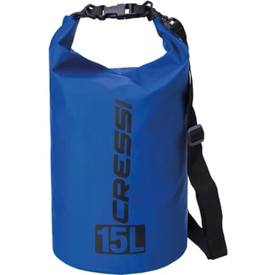 Obrázek Cressi Dry Bag vodotěsné tašky s dlouhým nastavitelným ramenním popruhem pro potápění, jízdu na člunu, kajaku, rybaření, rafting, plavání, kempování a snowboarding