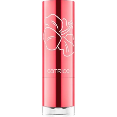 Obrázek Catrice Wild Hibiscus Glow Lip Balm, rtěnka, č. 010 Hawaiian Blossom Glow, červená, pečující, přizpůsobující barvy, přírodní, lesklá, zářivá, veganská, bez alkoholu (3,5 g)
