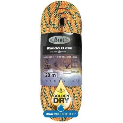 Obrázek Beal Rando 8mm GoldenDry 48m Climbing rope
