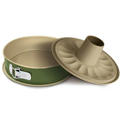 Obrázek Guardini Bnat, Springform, 2 Böden, 24 cm, Tropfschutz, Stahl, Antihaftbeschichtung auf Carnauba Wachs, grün/beige