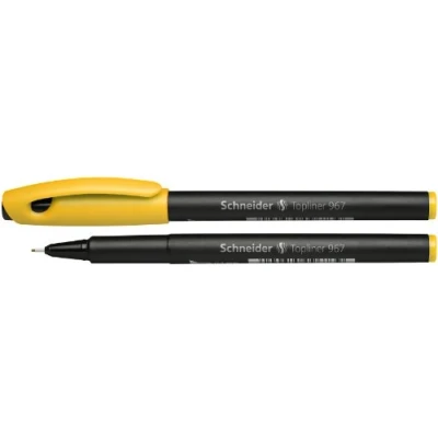 Obrázek Schneider Topliner 967 Fineliner (tloušťka linky 0,4 mm) 1 kus žlutý