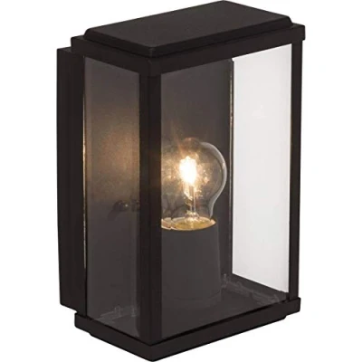 Obrázek BRILLIANT Lampa Gaia venkovní nástěnné svítidlo černé 1x A60, E27, 60 W, vhodné pro normální žárovky (není součástí dodávky) IP stupeň ochrany: 44 ochrana proti stříkající vodě