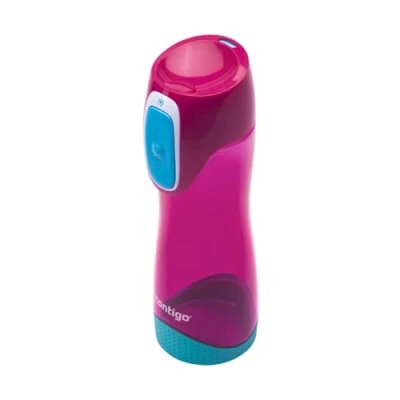 Obrázek Contigo láhev na pití Swish Autoseal, velká plastová vodu bez obsahu BPA, 100% zabezpečená proti vytečení s automatickým zablokováním, sport, školku, kita, školu, 500 ml