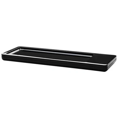 Obrázek HAN Skořepina na tužky i Line CHROME, elegantní, moderní přihrádka s magnetem pro kancelářské sponky a protiskluzovou pěnovou podložku, 17650 13, černá
