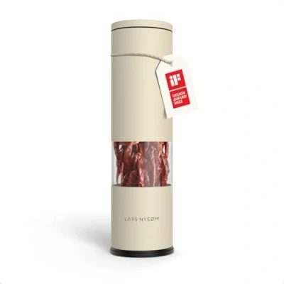 Obrázek LARS NYSØM mlýnek na chilli s nerezovým řezným kotoučem od hrubého po jemné I Design koření (barva Almond béžová)