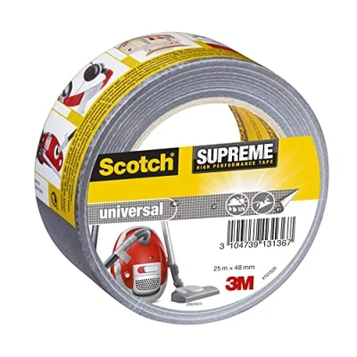 Obrázek Textilní lepící páska Scotch 4101B10, extra silně lepící, Šedá