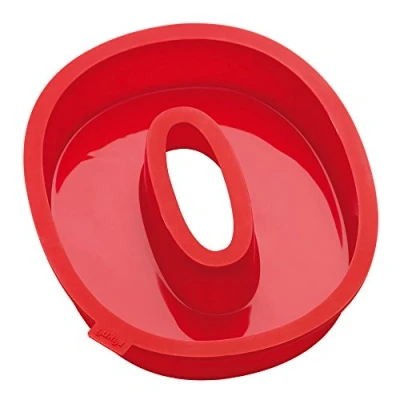 Obrázek Lékué Dortová forma číslice 0, silikon, červená, jednotlivě, 1 kus