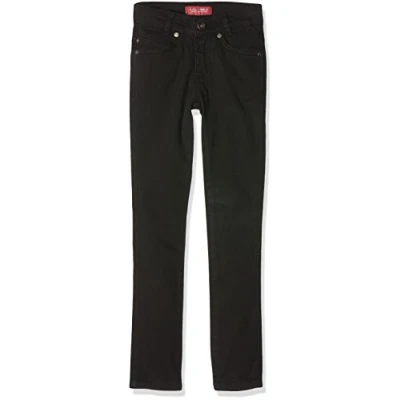 Obrázek GOL dívčí džínové kalhoty Džínovému proužek, Slimfit Slim Fit černá (Black 2)