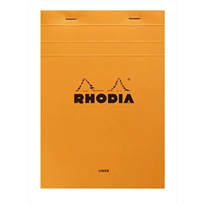 Obrázek Rhodia 15600C poznámkový blok č. 15 (DIN A5, 14,8 x 21 cm, linkovaný, 150 listů) 1 kus oranžový