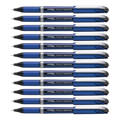 Obrázek Pentel BLN25 Energel Plus gelové pero s Jehličková hrot 0.25 mm, černá
