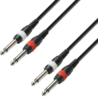 Obrázek Adam Hall Cables 3 STAR TPP 0300 Twin Kabel 2 x jack TS na m