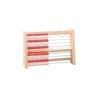 Obrázek WISSNER aktiv lernen 100 er Rechenrahmen rot/weiss RE Wood