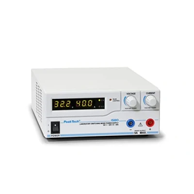Obrázek PeakTech 1580 laboratorní napájecí zdroj DC 1 32 V / 0 30 A s USB, LED displej, spínací zdroje, napájení, 3 uživatelsky definované předvolby pro naměřené hodnoty, ochrana proti přetížení