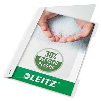 Obrázek Leitz rychlovazač, standardní A4, plast, 25 kusů, kapacita 250 listů bílá
