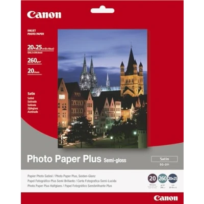 Obrázek Canon Fotopapír Plus hedvábný lesk SG 201 20 x 25 cm listů pro inkoustové tiskárny (260 g/m²)
