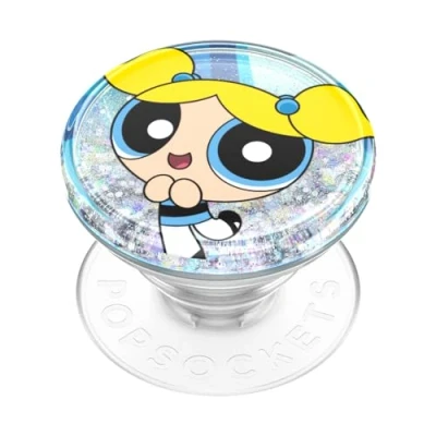 Obrázek PopSockets: PopGrip výsuvný podstavec a rukojeť s vyměnitelným topem pro chytré telefony tablety, Powerpuff Girls Bublifuky