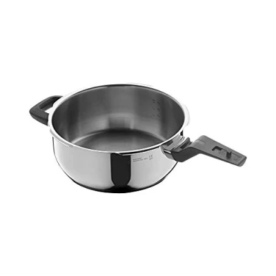 Obrázek WMF Perfect Premium pánev na rychlé smažení 3 l bez poklice, parní hrnec 22 cm, nerezová ocel Cromargan, leštěná, indukční