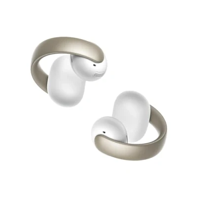 Obrázek soundcore AeroClip od Anker, sluchátka s otevřeným uším, Bluetooth sluchátka, otevřená celodenní komfort, 4 mikrofony podporované umělou inteligencí, bezpečné držení, 12mm měnič, Hi Res
