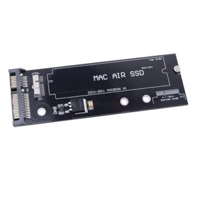 Obrázek Cablecc Koverter / Adapter, PCBA 12 + 6 Pin SSD HDD na SATA 22 diskovou kazetovou jednotku, pro Apple 2010 2011 MacBook Air A1369 A1370