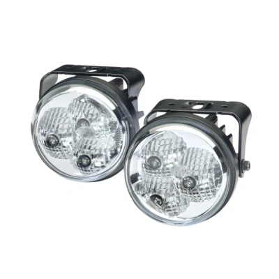 Obrázek HELLA LED sada světel pro denní svícení 90 mm 24 V / 12 kulatá SAE čirá přední strana vozidla 2PT 009 599 811
